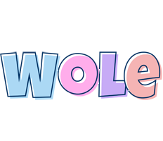 Wole pastel logo