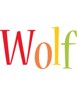 Wolf birthday logo