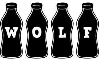 Wolf bottle logo