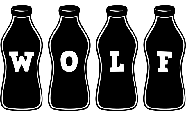 Wolf bottle logo