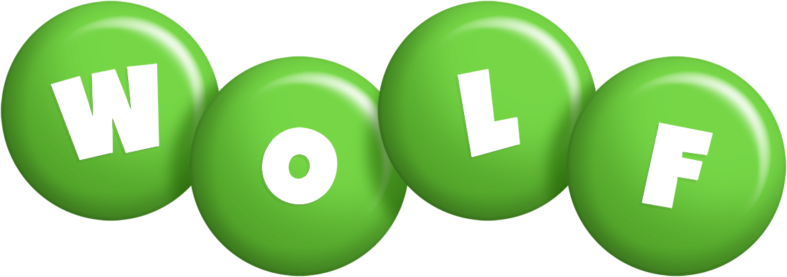 Wolf candy-green logo