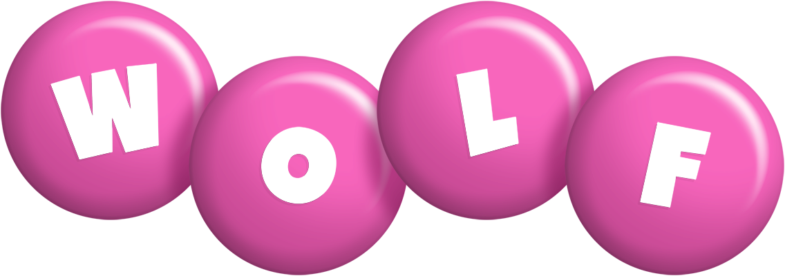 Wolf candy-pink logo