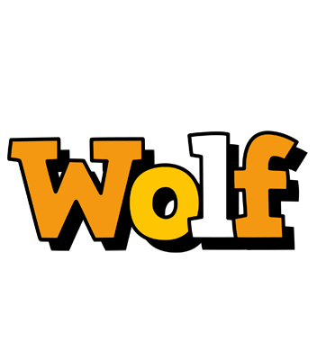 Wolf cartoon logo