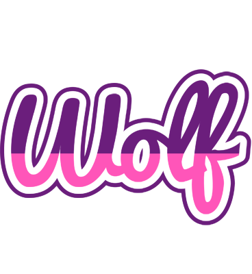 Wolf cheerful logo