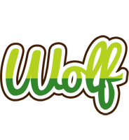 Wolf golfing logo