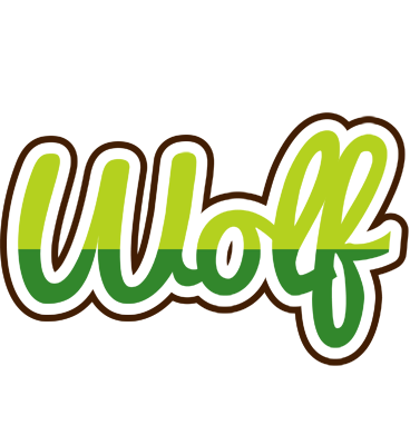 Wolf golfing logo