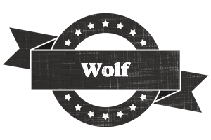 Wolf grunge logo