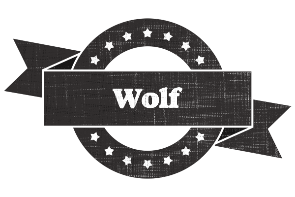 Wolf grunge logo