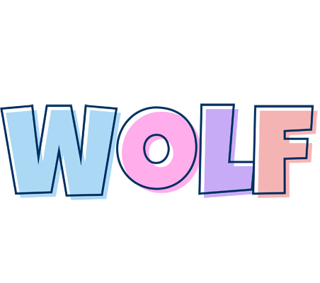 Wolf pastel logo
