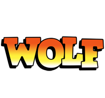 Wolf sunset logo