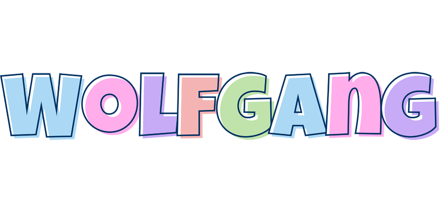 Wolfgang pastel logo