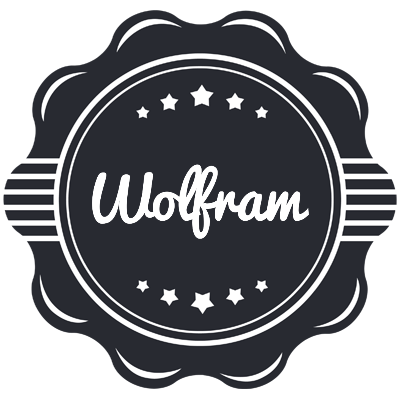 Wolfram badge logo