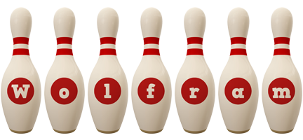 Wolfram bowling-pin logo