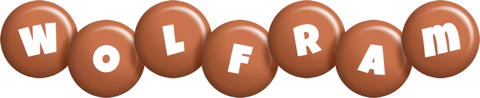 Wolfram candy-brown logo