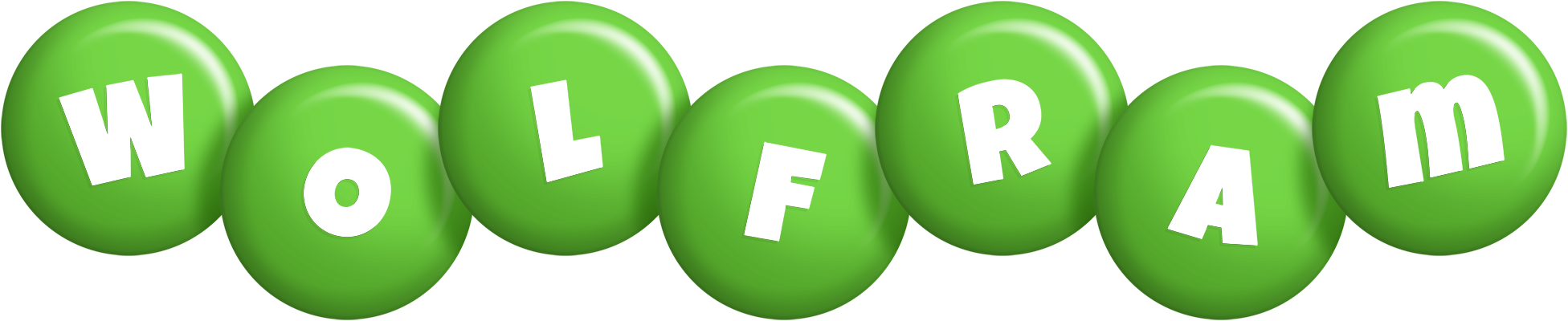 Wolfram candy-green logo