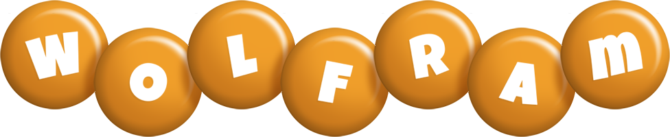 Wolfram candy-orange logo