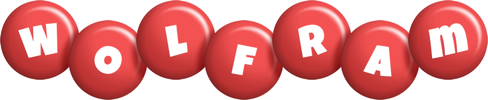 Wolfram candy-red logo