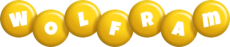 Wolfram candy-yellow logo