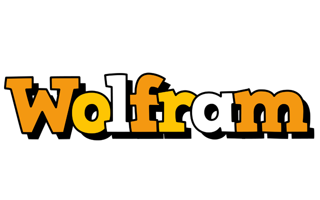 Wolfram cartoon logo