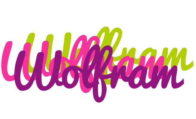 Wolfram flowers logo