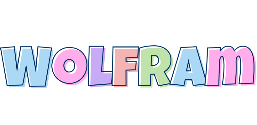 Wolfram pastel logo
