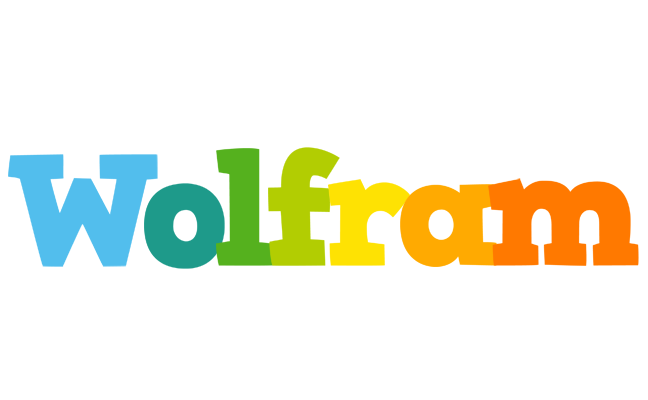 Wolfram rainbows logo