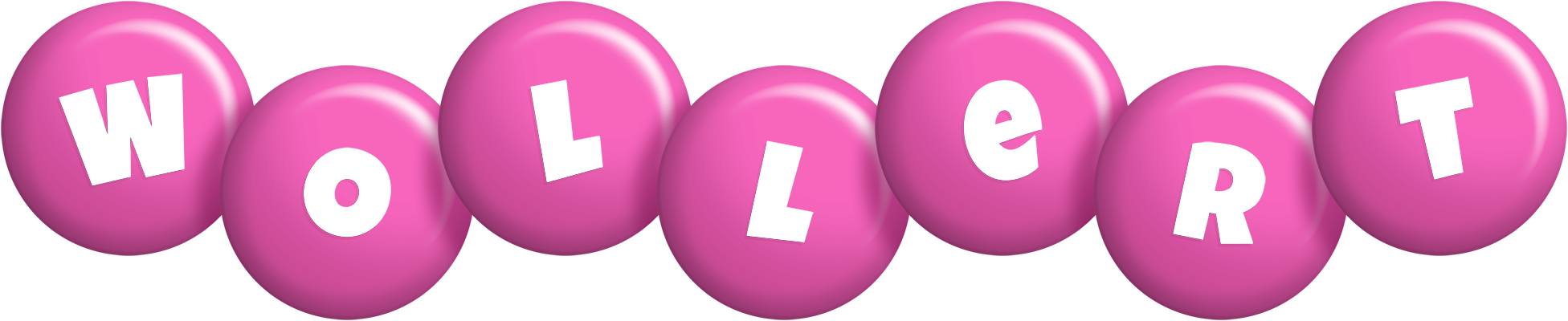 Wollert candy-pink logo