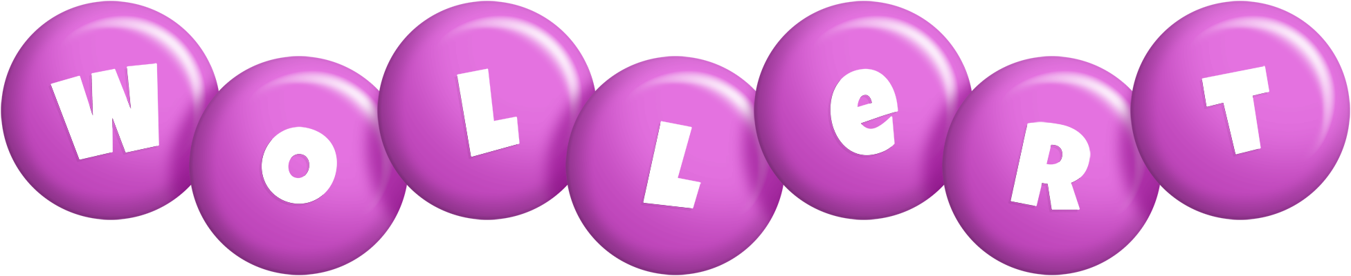Wollert candy-purple logo
