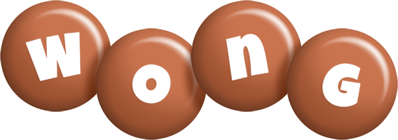 Wong candy-brown logo