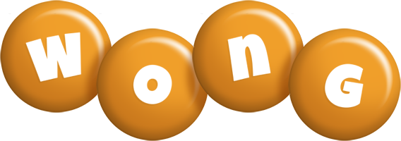 Wong candy-orange logo