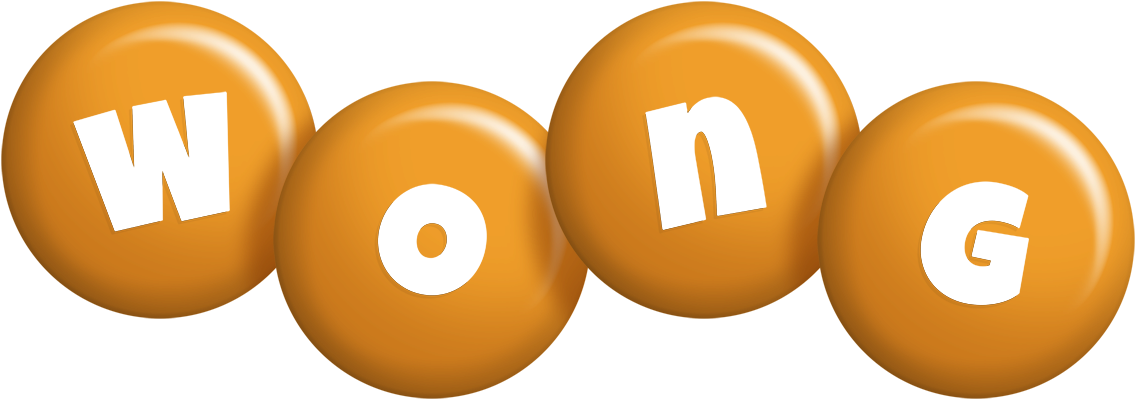 Wong candy-orange logo