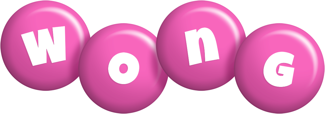 Wong candy-pink logo