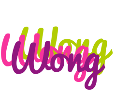 Wong flowers logo