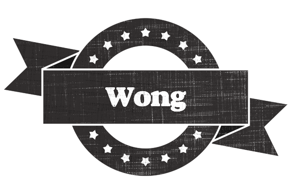 Wong grunge logo