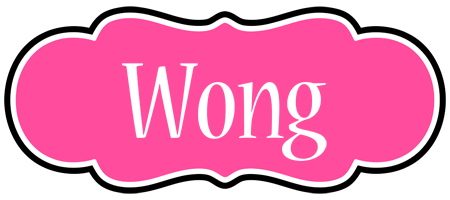 Wong invitation logo