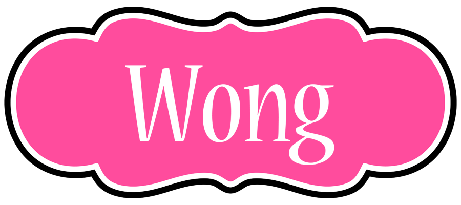 Wong invitation logo