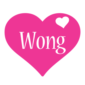 Wong love-heart logo