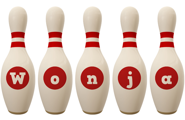 Wonja bowling-pin logo