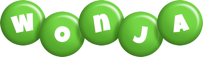 Wonja candy-green logo
