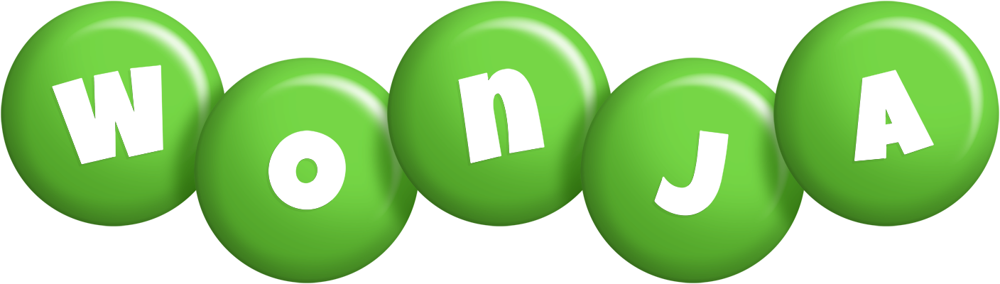 Wonja candy-green logo