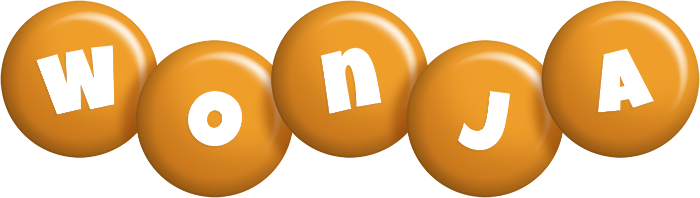 Wonja candy-orange logo
