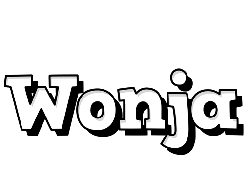 Wonja snowing logo