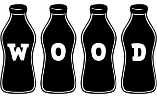 Wood bottle logo