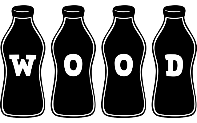 Wood bottle logo