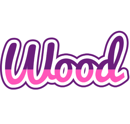 Wood cheerful logo