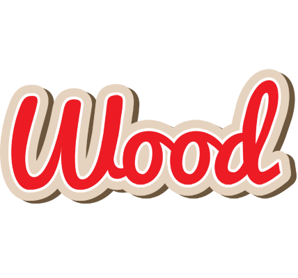 Wood chocolate logo