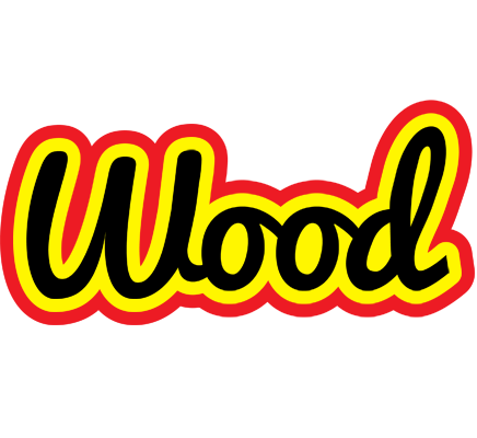 Wood flaming logo
