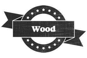 Wood grunge logo