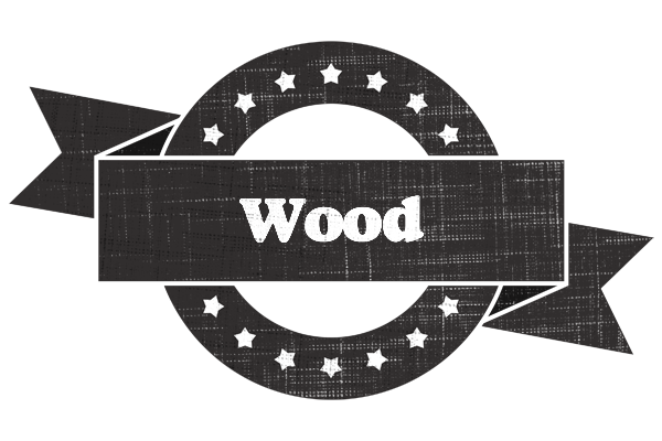 Wood grunge logo