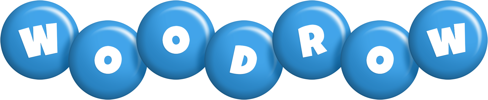 Woodrow candy-blue logo